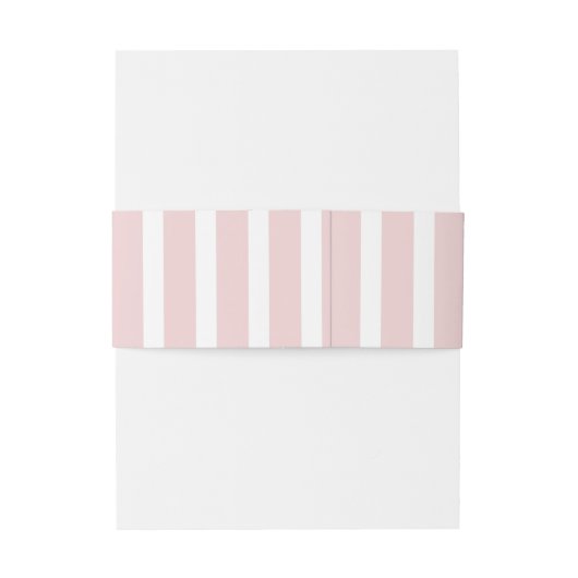 Chic Blush Pink Social Club Rosa Streifen Einladungsbanderole (Rückseitenbeispiel)