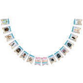 Chic Blush Pink Sunset Beach Hochzeit Wimpelkette (Alle)