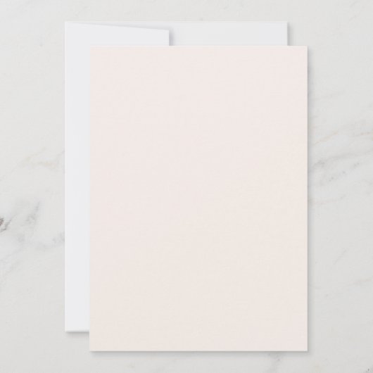 Chic Blush Pink und Black Stationery Mitteilungskarte (Rückseite)