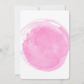 Chic Blush Pink Watercolor Graduation Party Invit Einladung (Rückseite)