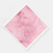 Chic Blush Pink Watercolor Texture Wedding Serviette (Ecke)