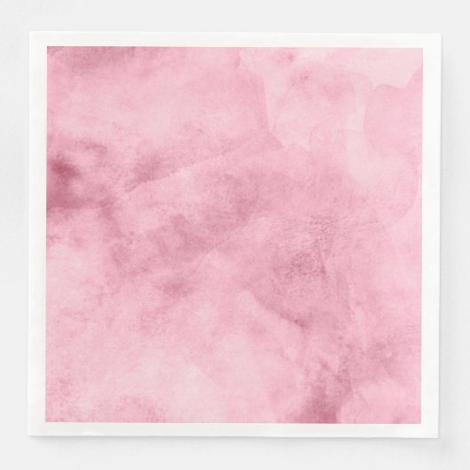 Chic Blush Pink Watercolor Texture Wedding Serviette (Vorderseite)