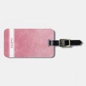 Chic Blush Pink Watercolor Wash Modern Feminine Gepäckanhänger (Vorderseite horizontal)