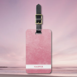 Chic Blush Pink Watercolor Wash Modern Feminine Gepäckanhänger