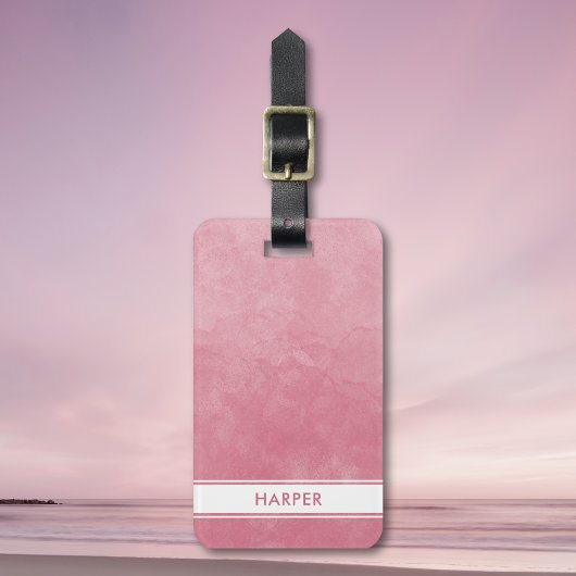 Chic Blush Pink Watercolor Wash Modern Feminine Gepäckanhänger