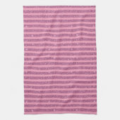 Chic Blush Rosa Glitter Style Vertikale Streifen Geschirrtuch (Vertikal)