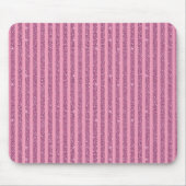 Chic Blush Rosa Glitter Style Vertikale Streifen Mousepad (Vorne)