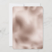 Chic Blush Rose Rosa Liebe Hochzeit Einladung (Rückseite)