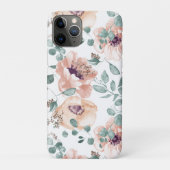 Chic Blush Watercolor Blume iPhone iPad Case (Rückseite)