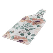 Chic Blush Watercolor-Blume Schneidebrett (Ecke)