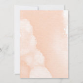 Chic Blush Watercolor Cactus Fiesta Brautparty Einladung (Rückseite)