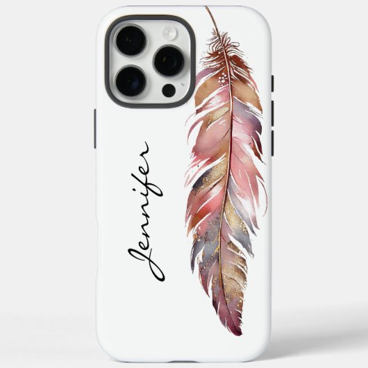 Chic Bohemisch Native American Feather iPhone Case-Mate iPhone Hülle (Rückseite)