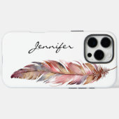 Chic Bohemisch Native American Feather iPhone Case-Mate iPhone Hülle (Rückseite (Horizontal))