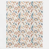Chic Bohemisch Rainbow Cosy Stylish Spaces Fleecedecke (Vorderseite)