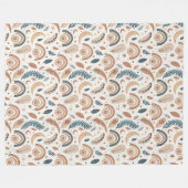 Chic Bohemisch Rainbow Cosy Stylish Spaces Fleecedecke (Vorderseite (Horizontal))