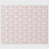 Chic Boho Blush Pink Strippendekorationen Geschenkpapier (Flach)
