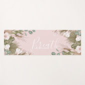 Chic Boho Botanical 'Breath' Personalisiert Yogamatte (Vorderseite (Horizontal))