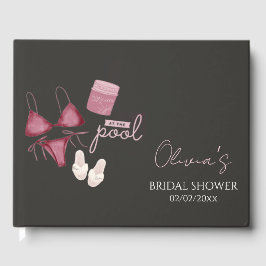 Chic boho Brautparty Pool Party Gästebuch