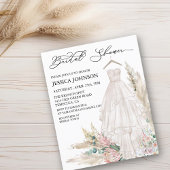 Chic Boho Brautparty Wedding Dress Watercolor