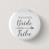 Chic Boho Bride Tribe Button (Vorderseite)