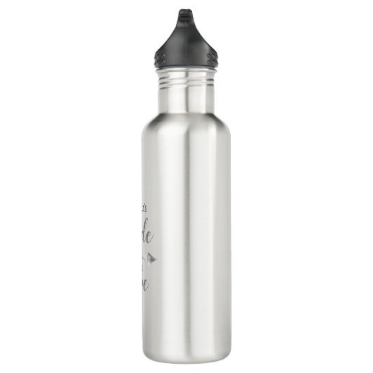 Chic Boho Bride Tribe Personalisiert Edelstahlflasche (Rechts)