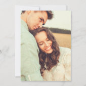 Chic Boho Calligraphy Script Foto Overlay Wedding Einladung (Rückseite)