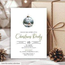 Chic Boho Cozy Winter Scene Deer Christmas Invites Einladung