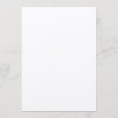 Chic Boho Dusty Pink Pampas Floral Wedding Menu Menükarte (Rückseite)