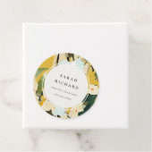 Chic Boho farbenfroh-gelb-ockerfarben gestrichen Geschenkanhänger (Beispiel)