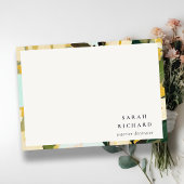 Chic Boho farbenfroh-gelb-ockerfarben gestrichen Mitteilungskarte