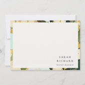 Chic Boho farbenfroh-gelb-ockerfarben gestrichen Mitteilungskarte (Vorderseite)