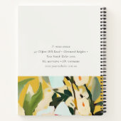 Chic Boho farbenfroh-gelb-ockerfarben gestrichen Notizblock (Rückseite)