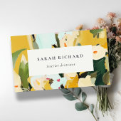 Chic Boho farbenfroh-gelb-ockerfarben gestrichen Visitenkarte