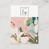 Chic Boho farbenfroh gestrichene Blumen-Ohrring-Lo Visitenkarte (Vorderseite)