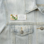 Chic Boho farbenfroh grünes, rosa gestrichen, flor Namensschild (Beispiel)