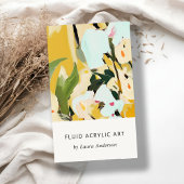 Chic Boho farbenfroh Ocker gelb gestrichen bläst Visitenkarte