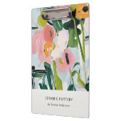 Chic Boho farbenfroh pink blau grün gestrichen Blu Klemmbrett (Links)