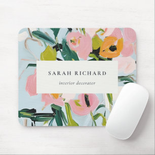 Chic Boho farbenfroh pink blau grün gestrichen Blu Mousepad