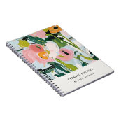 Chic Boho farbenfroh pink blau grün gestrichen Blu Notizblock (Rechte Seite)