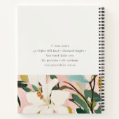 Chic Boho farbenfroh rosa Aquamarin grün gestriche Notizblock (Rückseite)