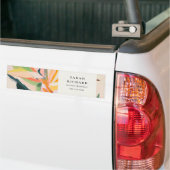 Chic Boho Farbige Strelitzie Gemalte Blumen Autoaufkleber (Auf Lkw)