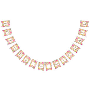 Chic Boho Floral Future Mrs. Brautparty Wimpelkette