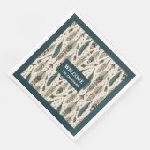 Chic Boho Napkins Feathers & Arrows Individuelle N Serviette (Ecke)