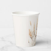 Chic boho Pampas Grass Baby Dusche Pappbecher (Rechts)