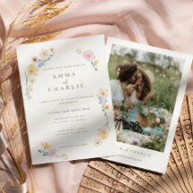 Chic Boho Pastel Foto Hochzeit