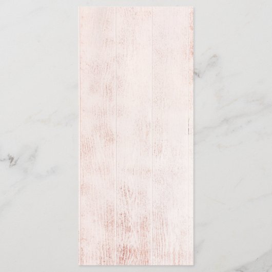 Chic boho rustikale Pampas Blumenmond Hochzeit Menükarte (Rückseite)