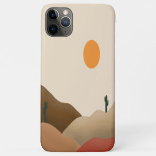 Chic Boho Terracotta Desert Cactus Case-Mate iPhone Hülle
