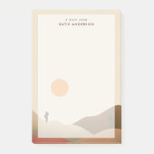 Chic Boho Terracotta Desert Cactus Post-it Notes Klebezettel (Vorderseite)