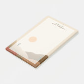 Chic Boho Terracotta Desert Cactus Post-it Notes Post-it Klebezettel (angewinkelt)