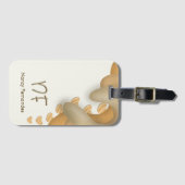 Chic Boho Theme Calm Vibes Gepäckanhänger (Vorderseite (Horizontal))